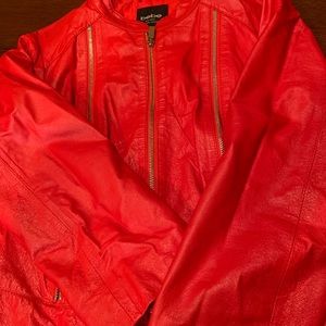 Gorgeous BEBE real leather jacket, size M , sassy!Must have!Absolutely gorgeous